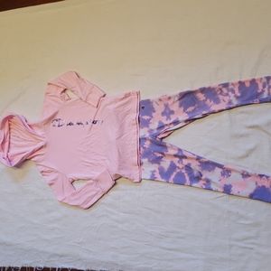 Girls champion set Jodie sweater and Leggin  pants size 5